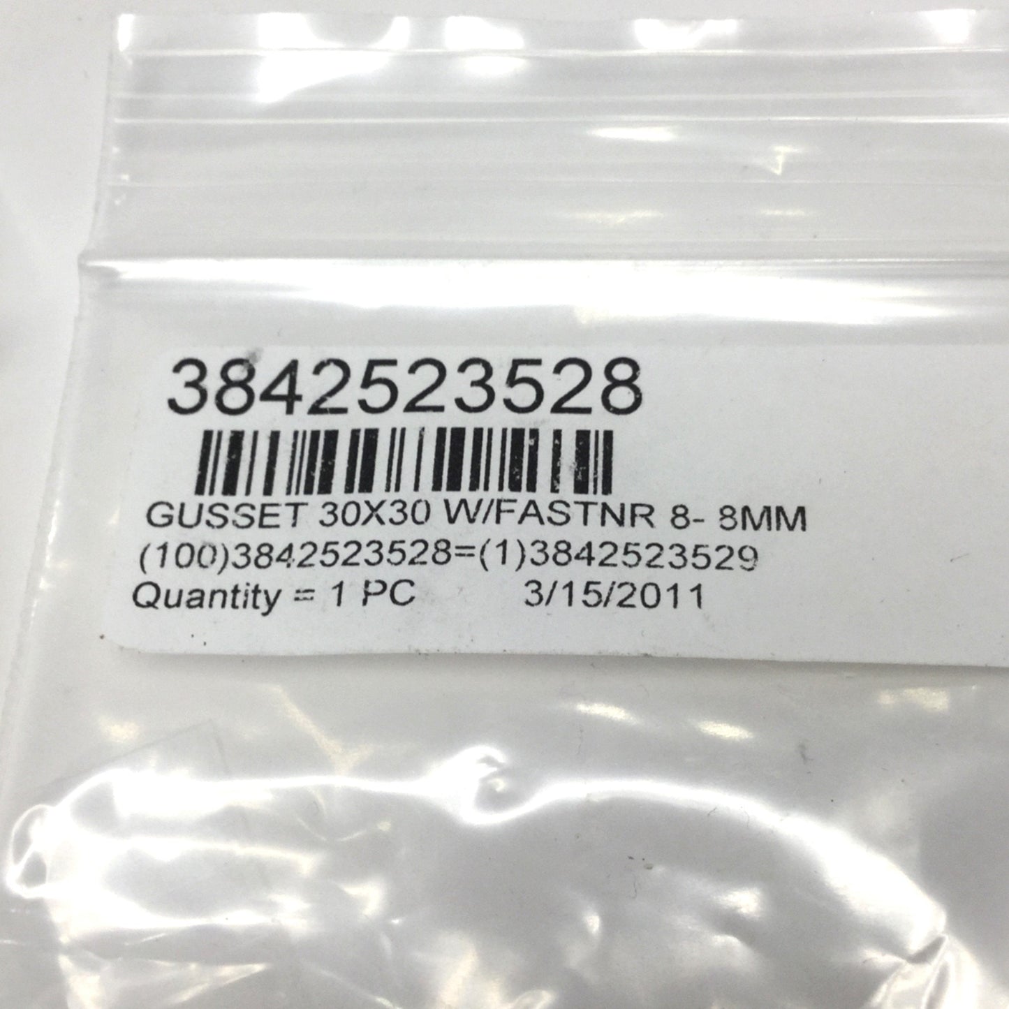 New Lot of 5 Bosch 3842523528 Profile Gusset Mounting Bracket 30 x 30mm w/ Hardware