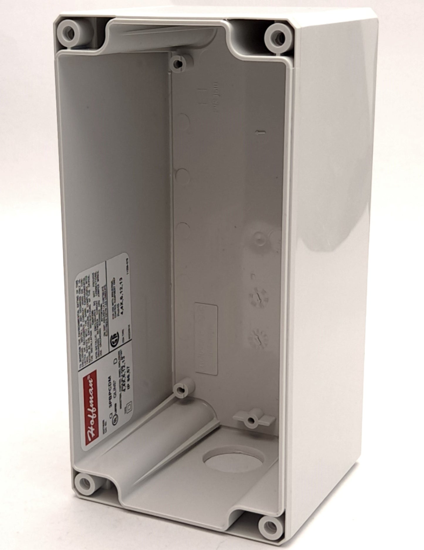 Used Hoffman Q3PBPCDM Pushbutton Enclosure, 3 Hole, 193 x 113x 79mm, 22.5mm Holes