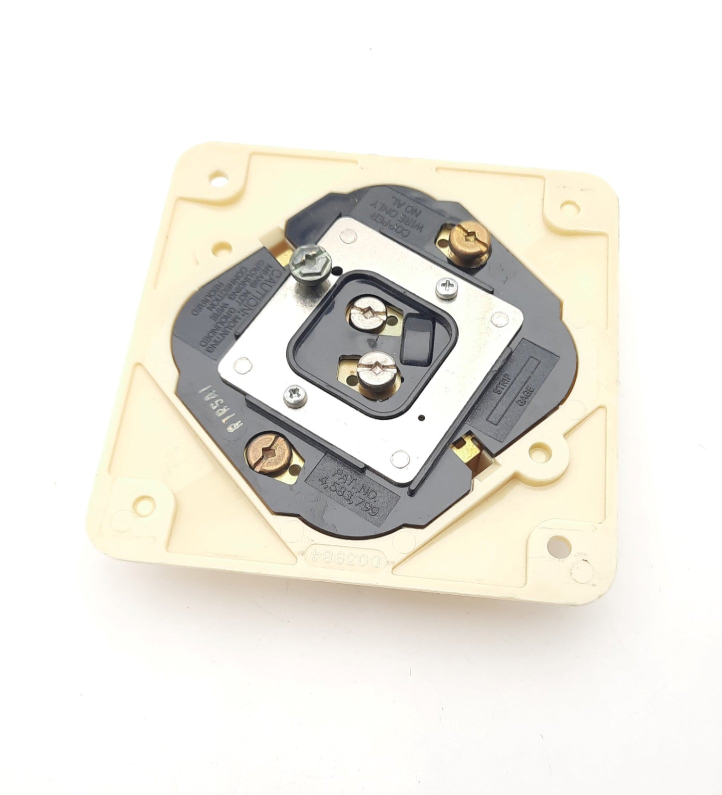 Used Lot of 3 Hubbell D03984 4 Outlet Surface Mount 20A 125V