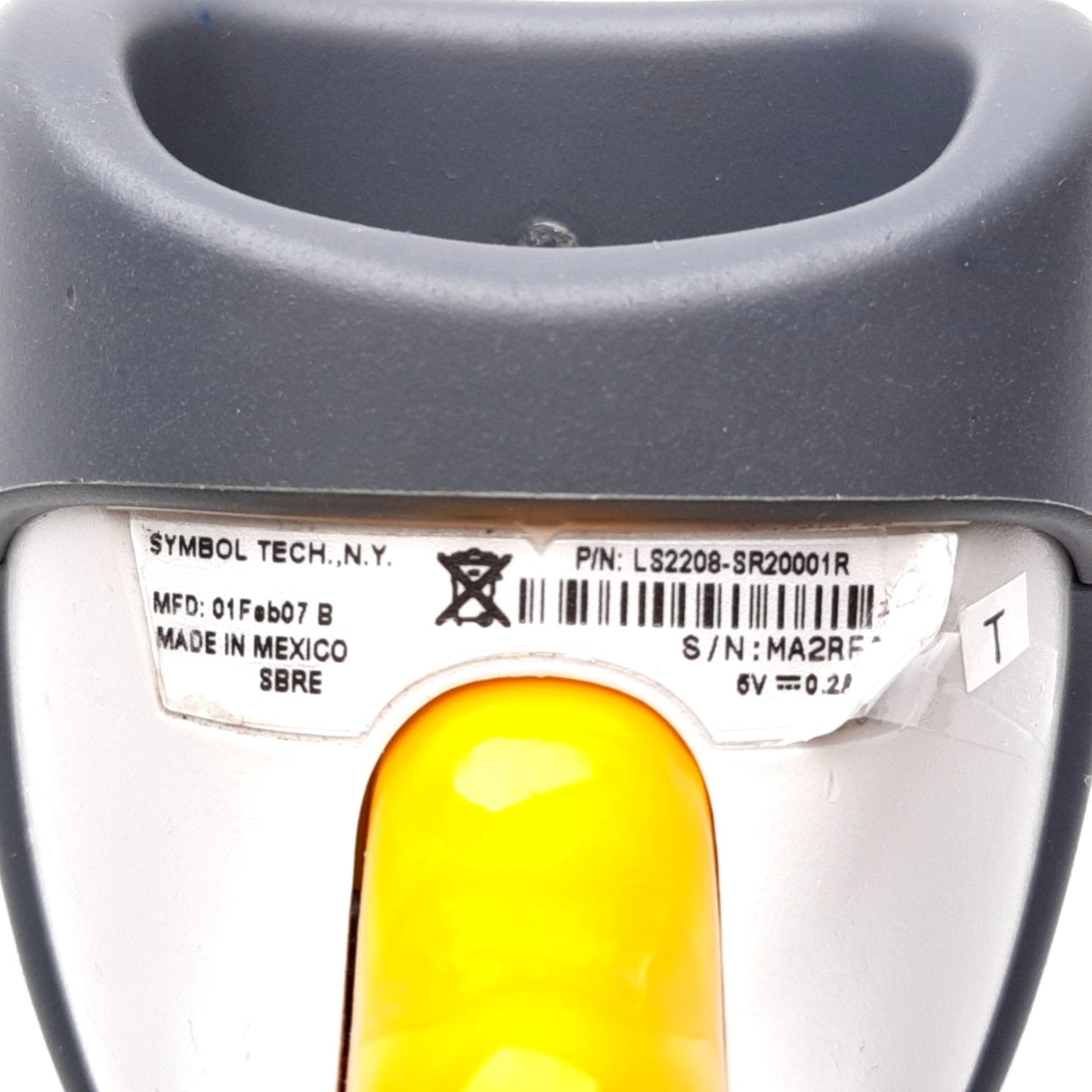 Used Symbol LS2208-SR20001R Handheld Barcode Scanner Reader, USB Cable Connection