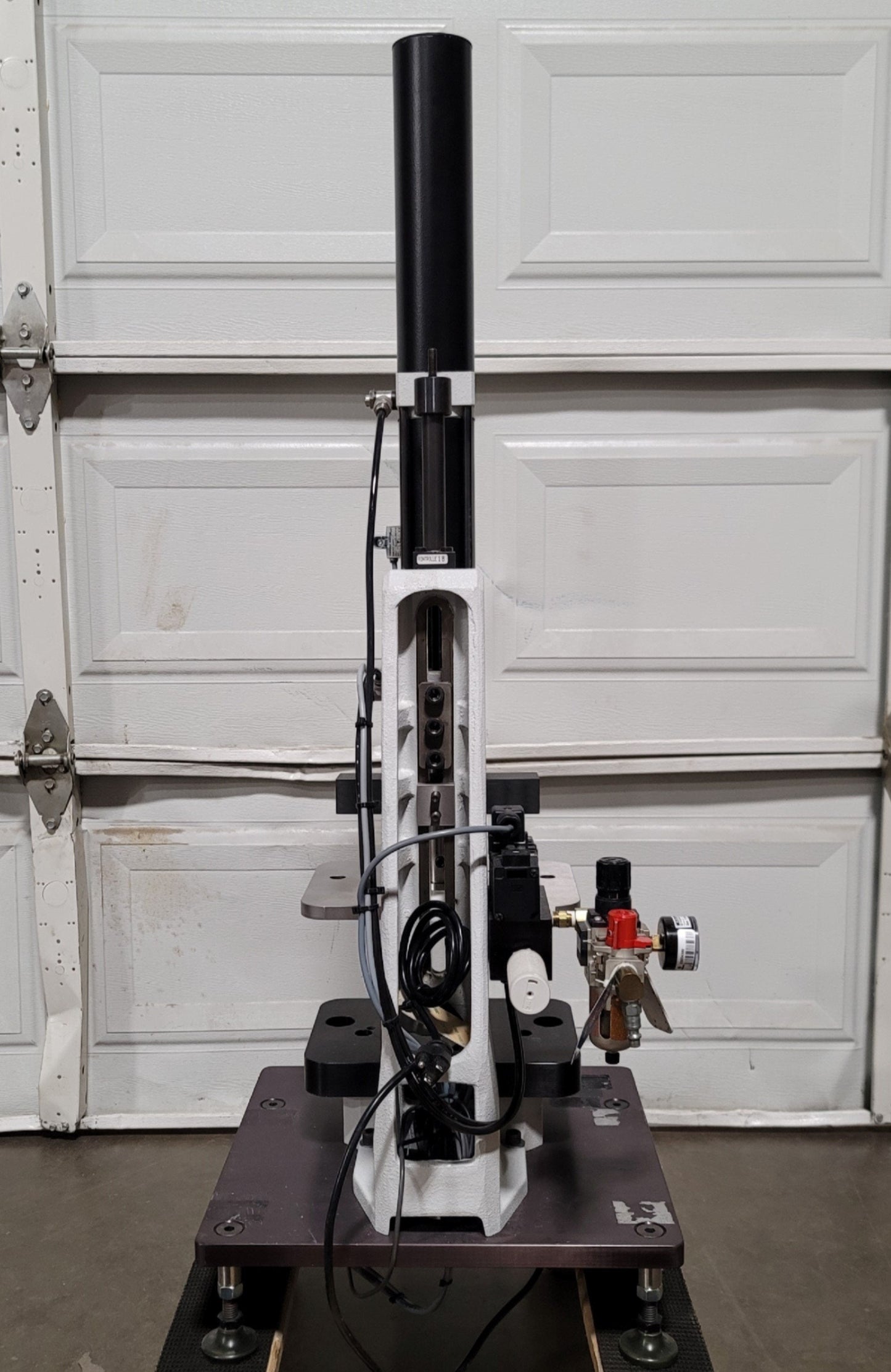 Used Schmidt 20-400221 Pneumatic Press With Press Control 50, 1.6kN Cap, 200mm Stroke