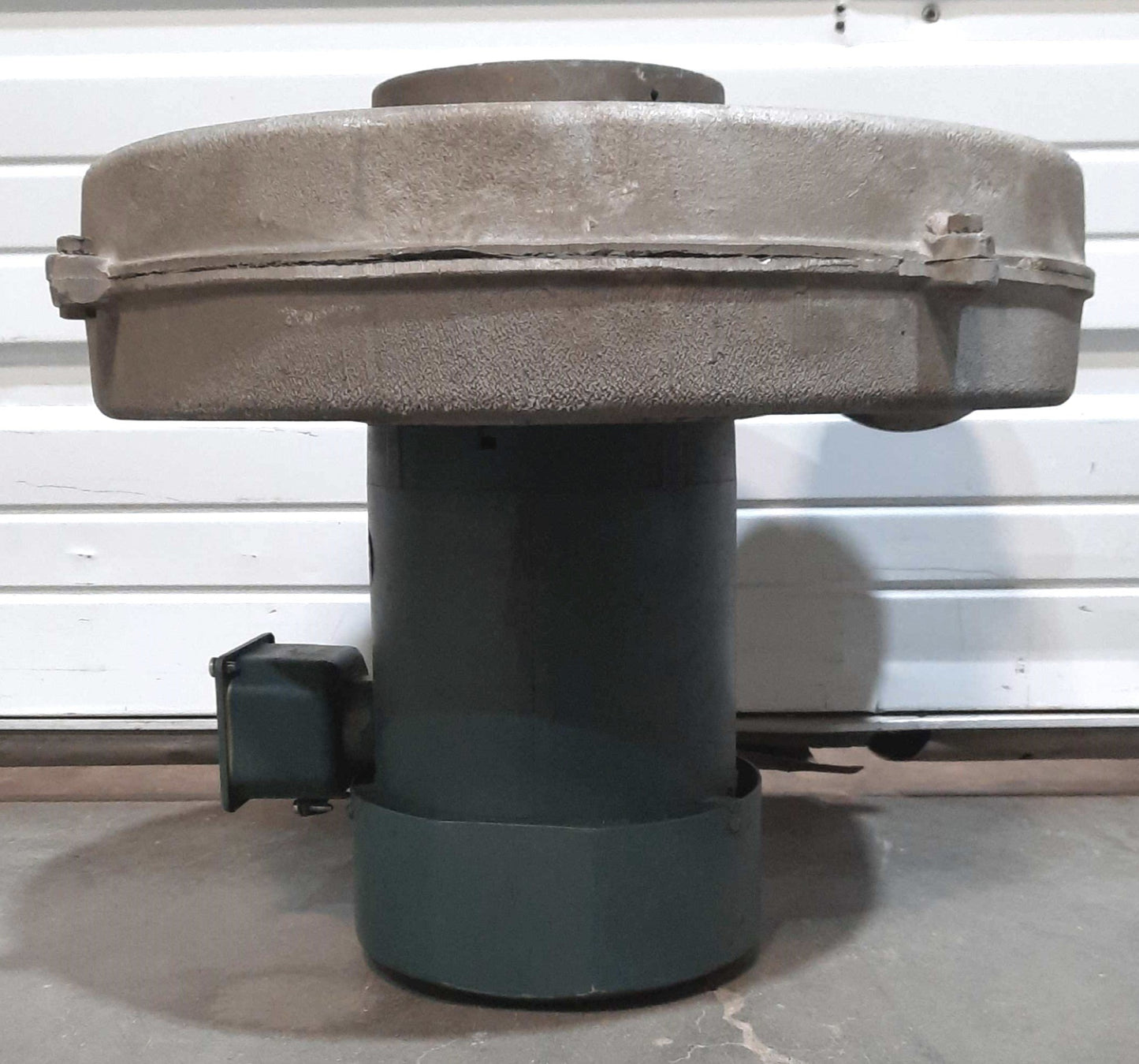 Used No. 10 Aluminum Pressure Blower 10" Fan 4" Out w/Reliance Motor 1HP 3PH 230/460V