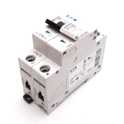 Used Eaton FAZ-C16/1N Circuit Breaker, 1-Pole + Neutral, C-Curve, 16A 240VAC / 60VDC