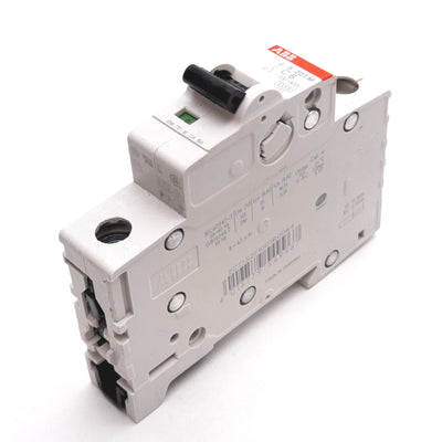 Used ABB S201M-C6 Circuit Breaker, 1-Pole, C-Curve, Rating: 6A 230/400VAC, DIN Rail