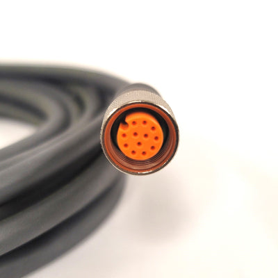 New Lumberg Automation 103590 Cable Assembly M12 12-Pin To Flying Leads, 5 Meter