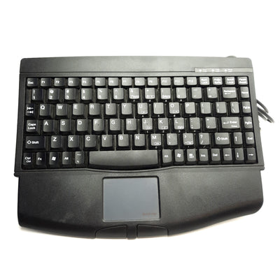 Used Adesso AKB-410UB Mini Touchpad Keyboard, USB-A, 88-Key US layout, 57x45mm Pad