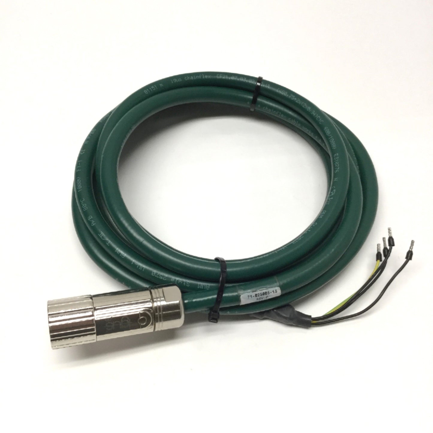 Used Parker 71-025005 PH-1A1 High Flex Shielded Servo Motor Power Cable *9.5ft Long*