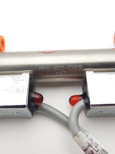 Used Bimba MRS-022-DXPB Air Cylinder 2" Stroke, 9/16" Bore w/ Magnetic Reed Switches