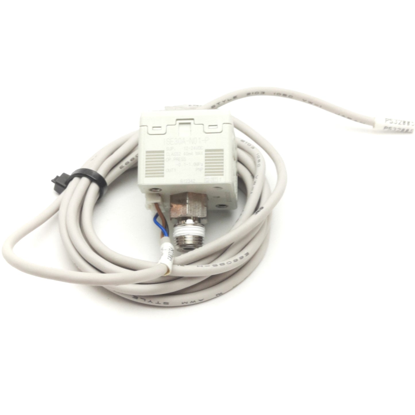 Used SMC ISE30A-N01-P Digital Pressure Switch 12-24VDC, -0.1 to 1MPa, 1/8"NPT, PNP