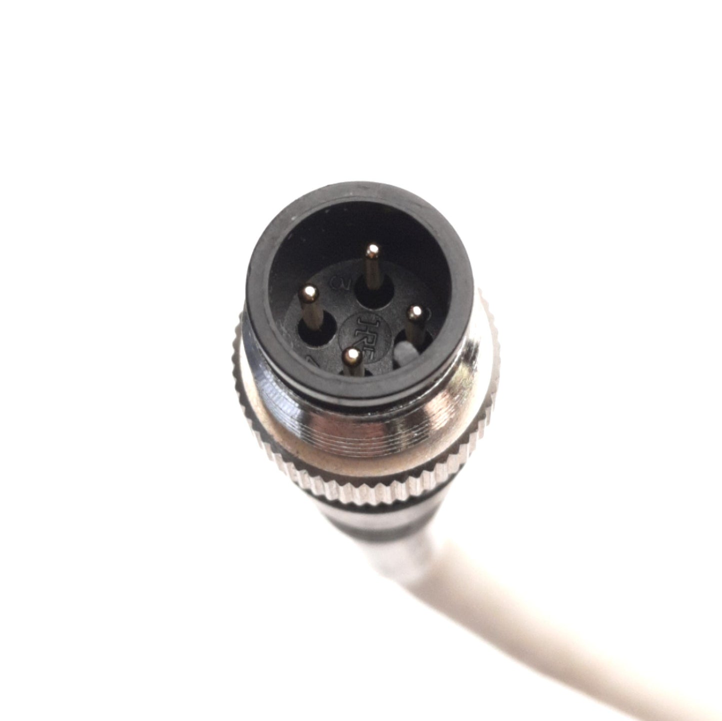 Used Lot of 2 Hirose Industrial Ethernet Cable RJ-45 to M12 4-Position Male/Male, 1Ft