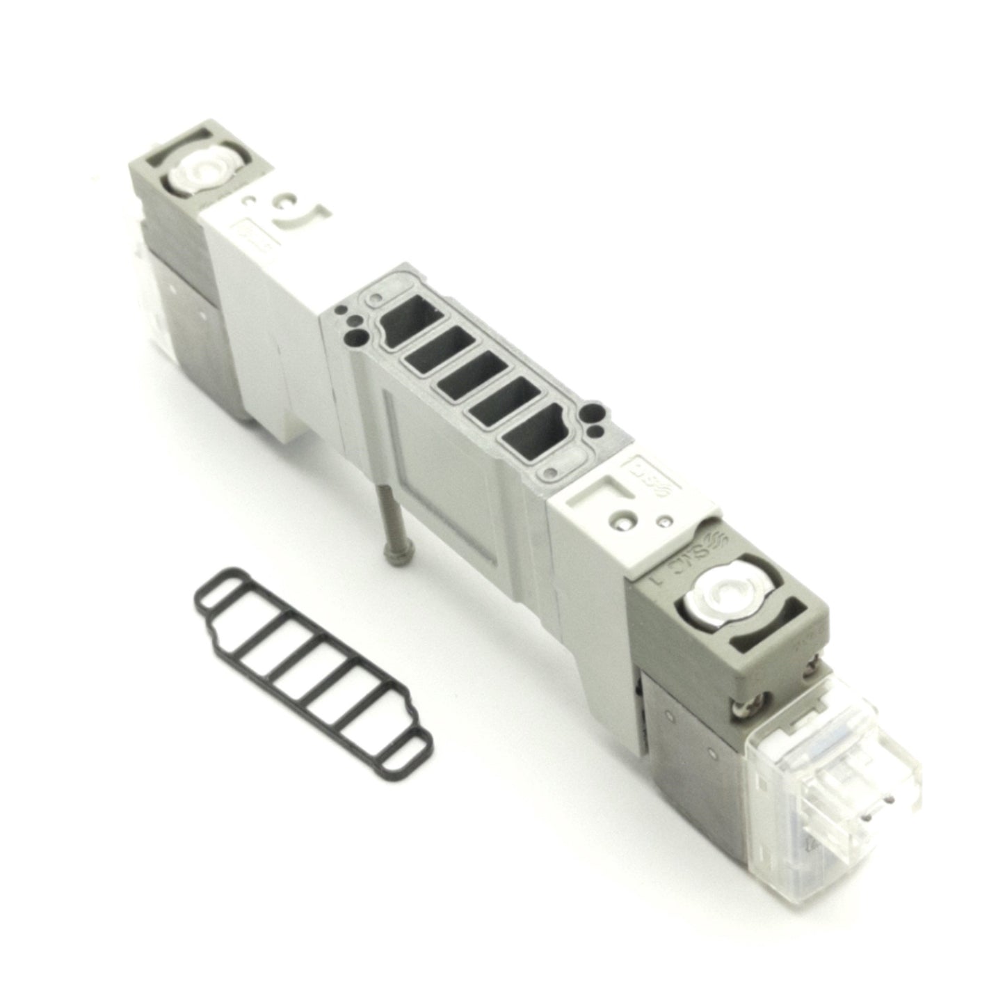Used SMC SY3340-5LOZ Double Solenoid Valve 5-Port 3-Position, 24VDC Coil, 0.2-0.7MPa
