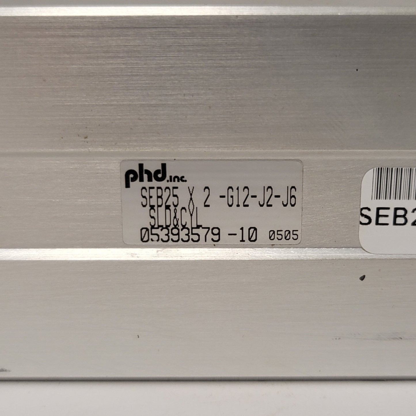 New Phd SEB25X2-G12-J2-J6 Pneumatic Slide Cylinder, Bore 1-3/8", Stroke 2", 1/8" NPT
