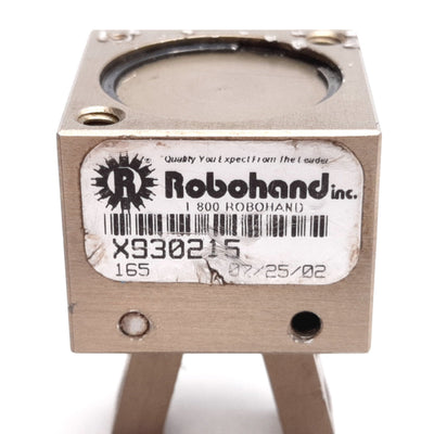 Used Robohand X930215 Pneumatic Angular Gripper, Stroke: 15°/Finger, 3-7bar, M5x0.8