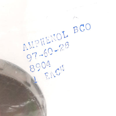 New Lot of 2 Amphenol 97-60-28 Circular MIL Spec Tools & Hardware Plug Cover