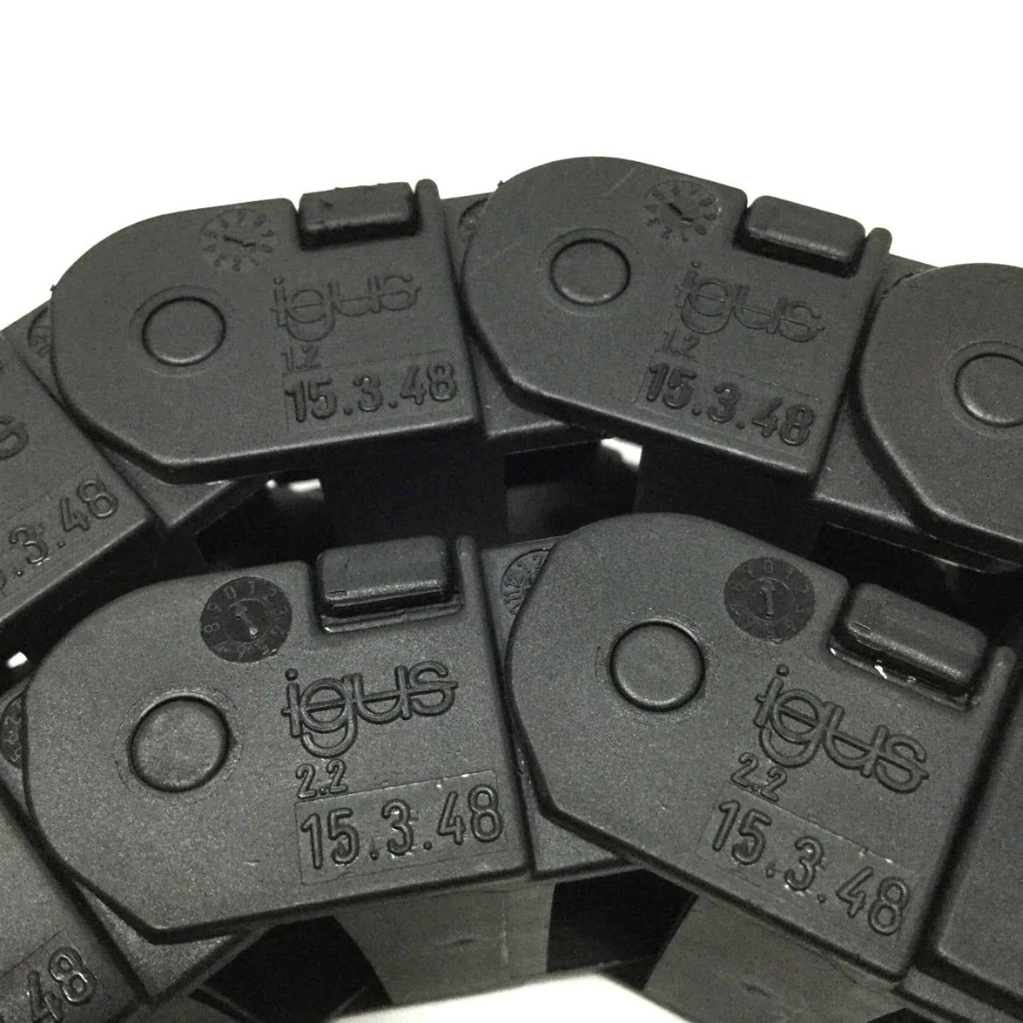 Used igus 15.3.48 Energy E-Chain Conduit Cable Carrier Zipper Track, 20-Link, 1.5" W