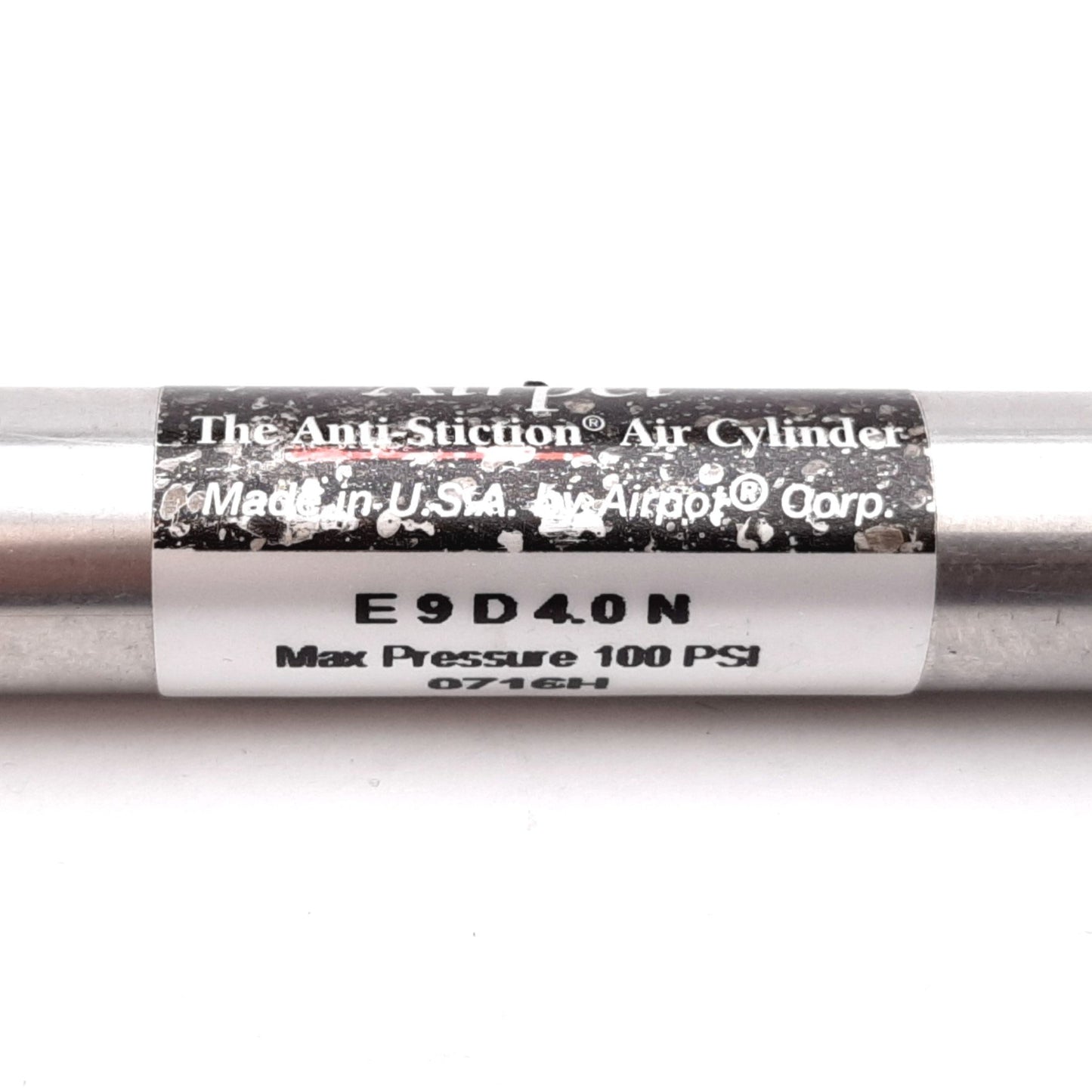 Used Airpel E9D4.0N Anti-Stiction Cylinder, Bore: 0.366", Stroke: 4", 100psi Max