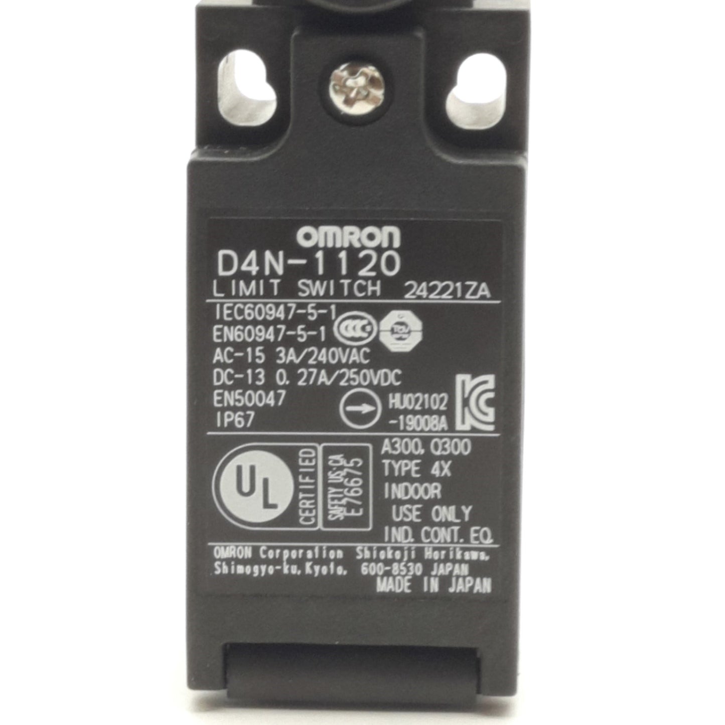 New Omron D4N-1120 Limit Switch, 5 N Max, 1NC/1NO, 240 VAC, 3 A, 1 to 500 mm/s