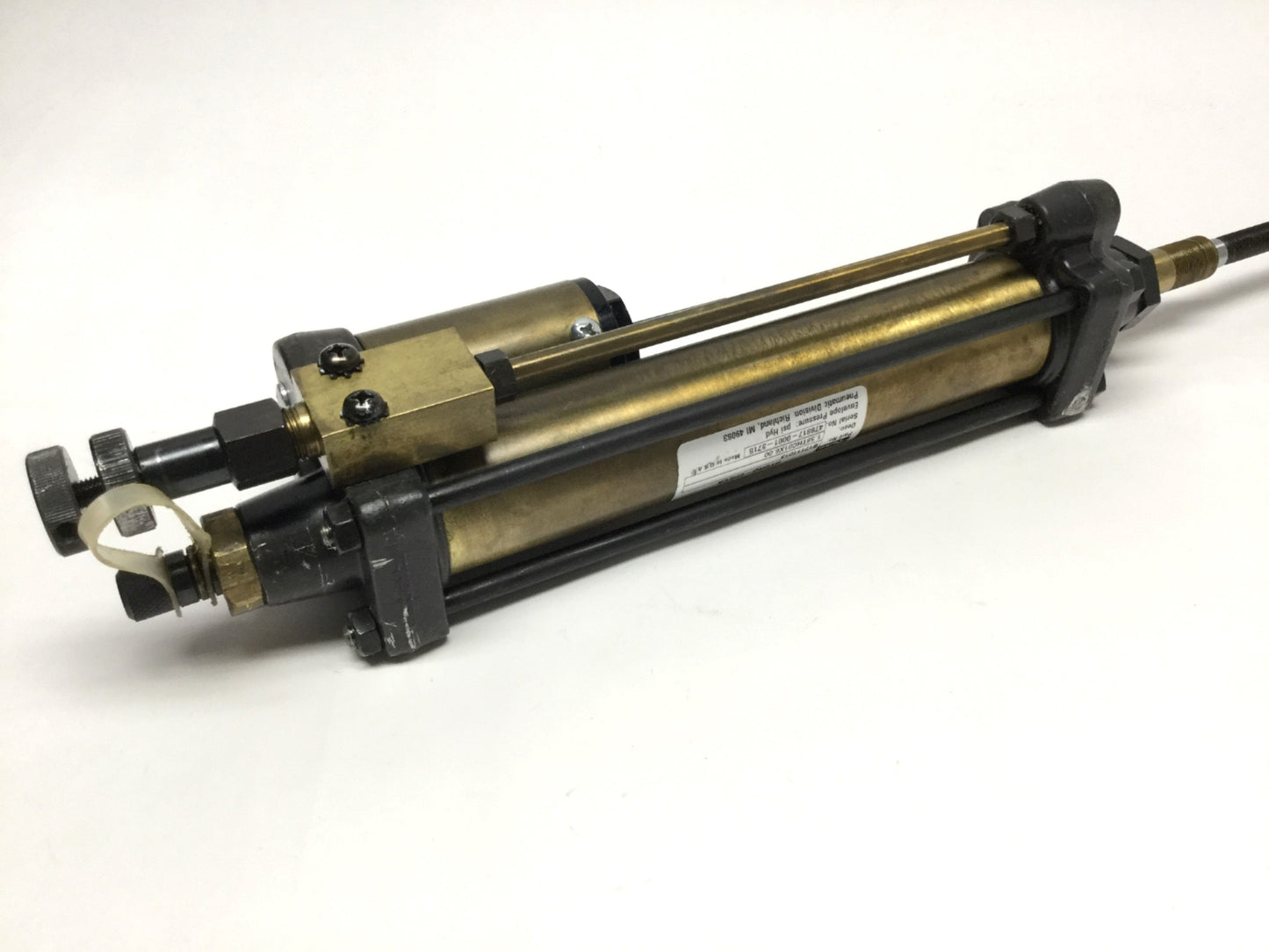 Used Parker B17111013 Hydro-Check Cylinder Actuator, 1200lb Checking Duty, 6" Stroke