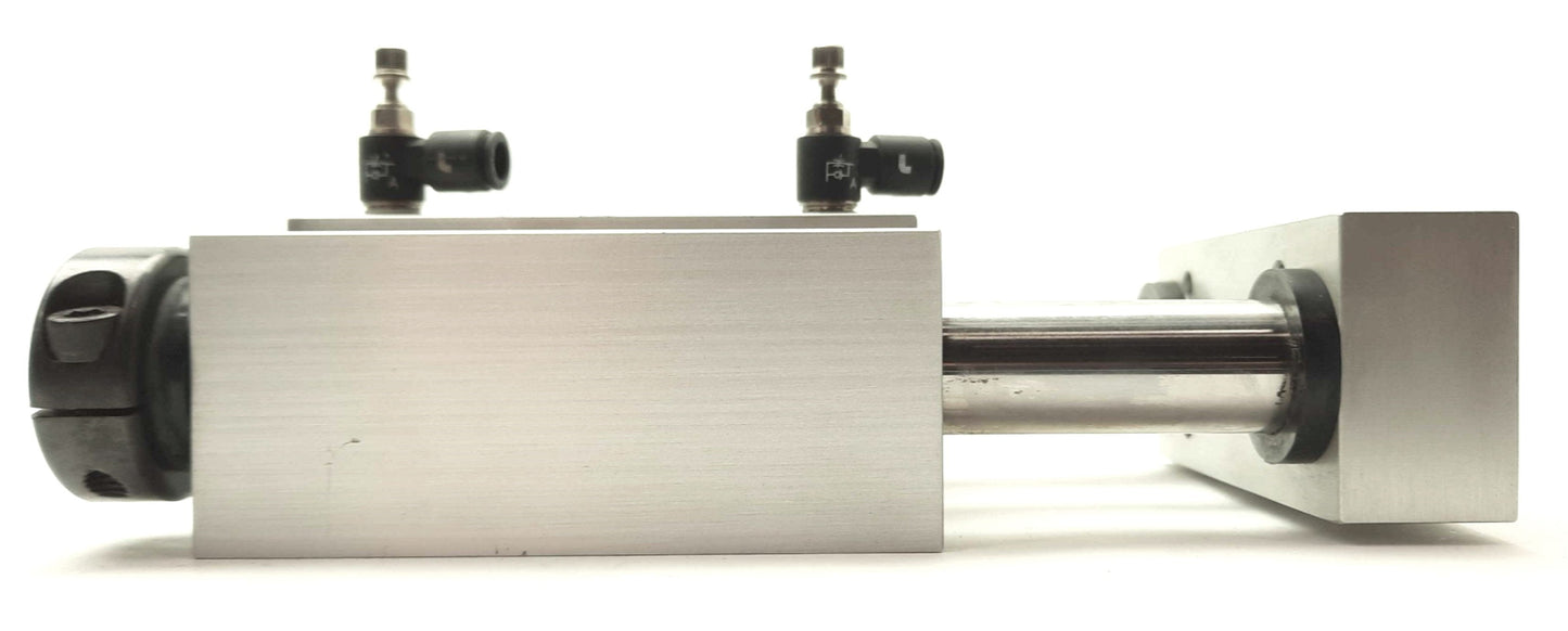 Used Phd SAH132X2-AE-M Pneumatic Guided Cylinder 2" Stroke 32mm Bore 150PSI 1/4"NPT