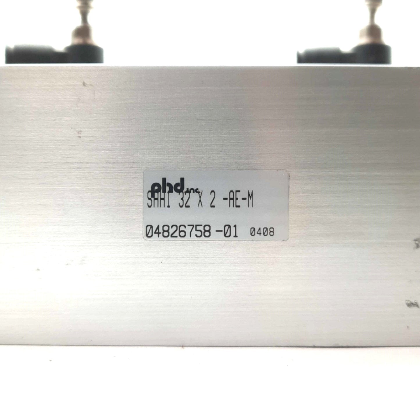 Used Phd SAH132X2-AE-M Pneumatic Guided Cylinder 2" Stroke 32mm Bore 150PSI 1/4"NPT