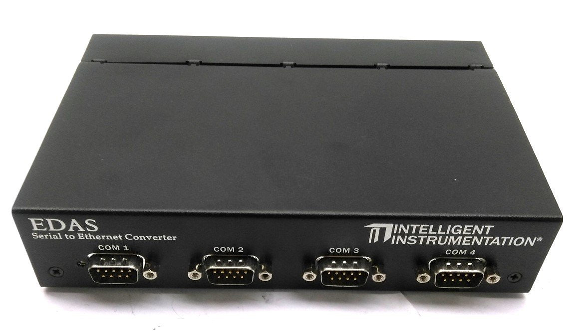 Used Intelligent Instruments EDAS-1025E-2B1 Remote I/O System Ethernet to 4x COM Port