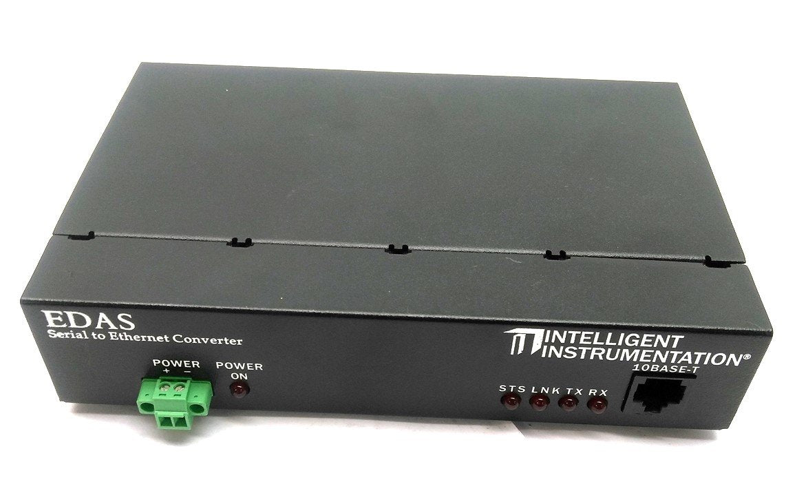 Used Intelligent Instruments EDAS-1025E-2B1 Remote I/O System Ethernet to 4x COM Port