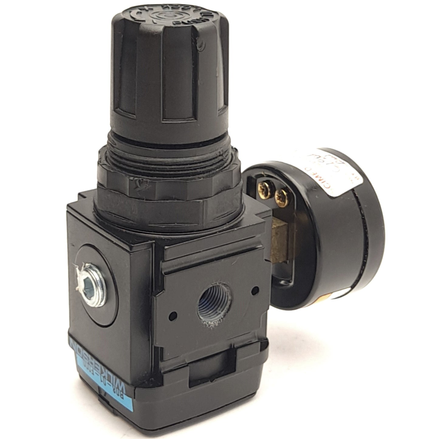 Used Wilkerson R08-01-F000 Air Pressure Regulator w/ Gauge, 1/8" NPT, 0-125PSIG