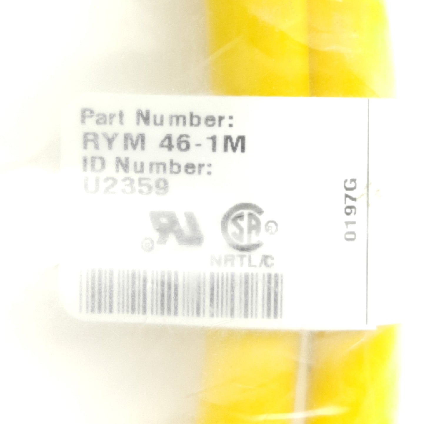 New – Open box Turck RYM 46-1M / U2359 Single Ended Cordset 7/8" Minifast 4-Pin, 1m Length