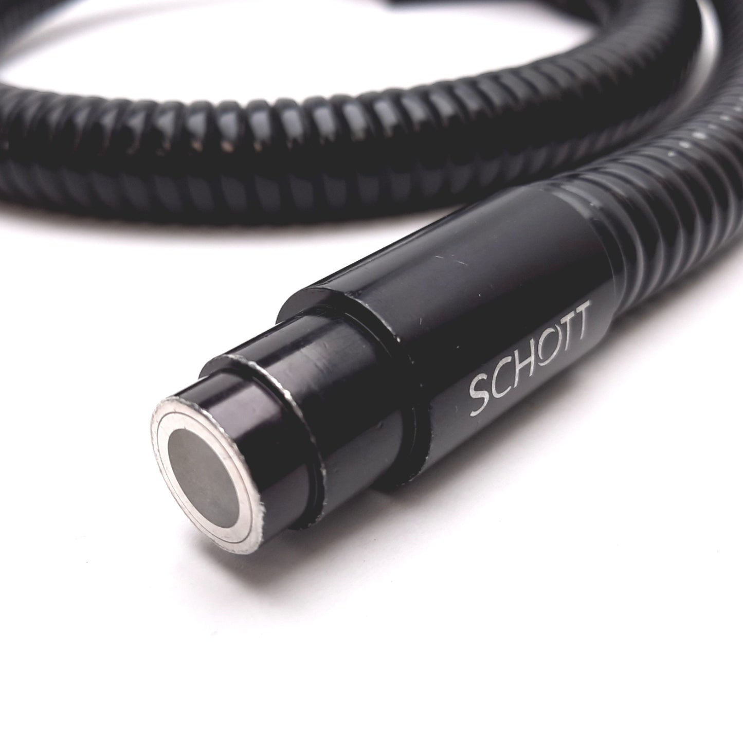 Used Fostec Schott A08903 Fiber Optic Line Scan Light Guide Cable, 3" Slit, 30" Long