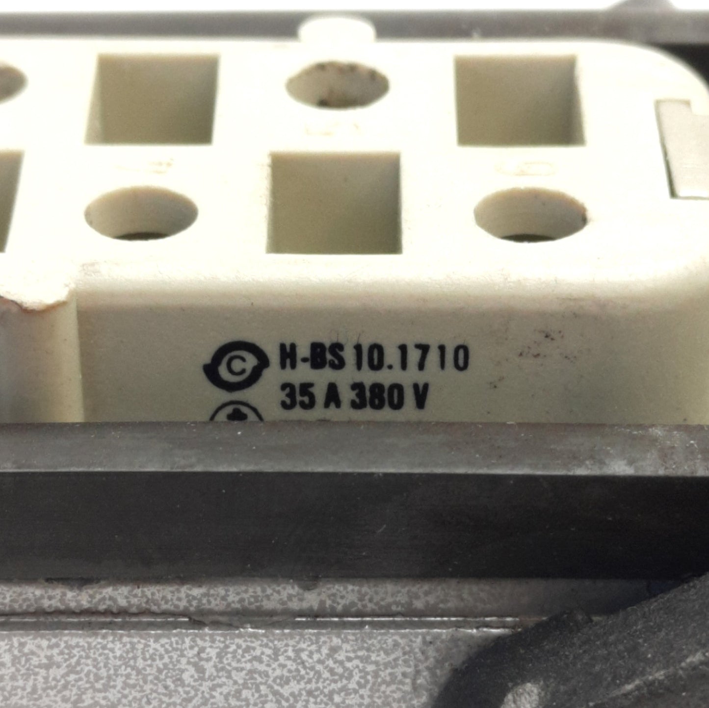 Used Harting H-BS10.1710 Connector Receptacle W/ Phoenix Contact Housing 1771587
