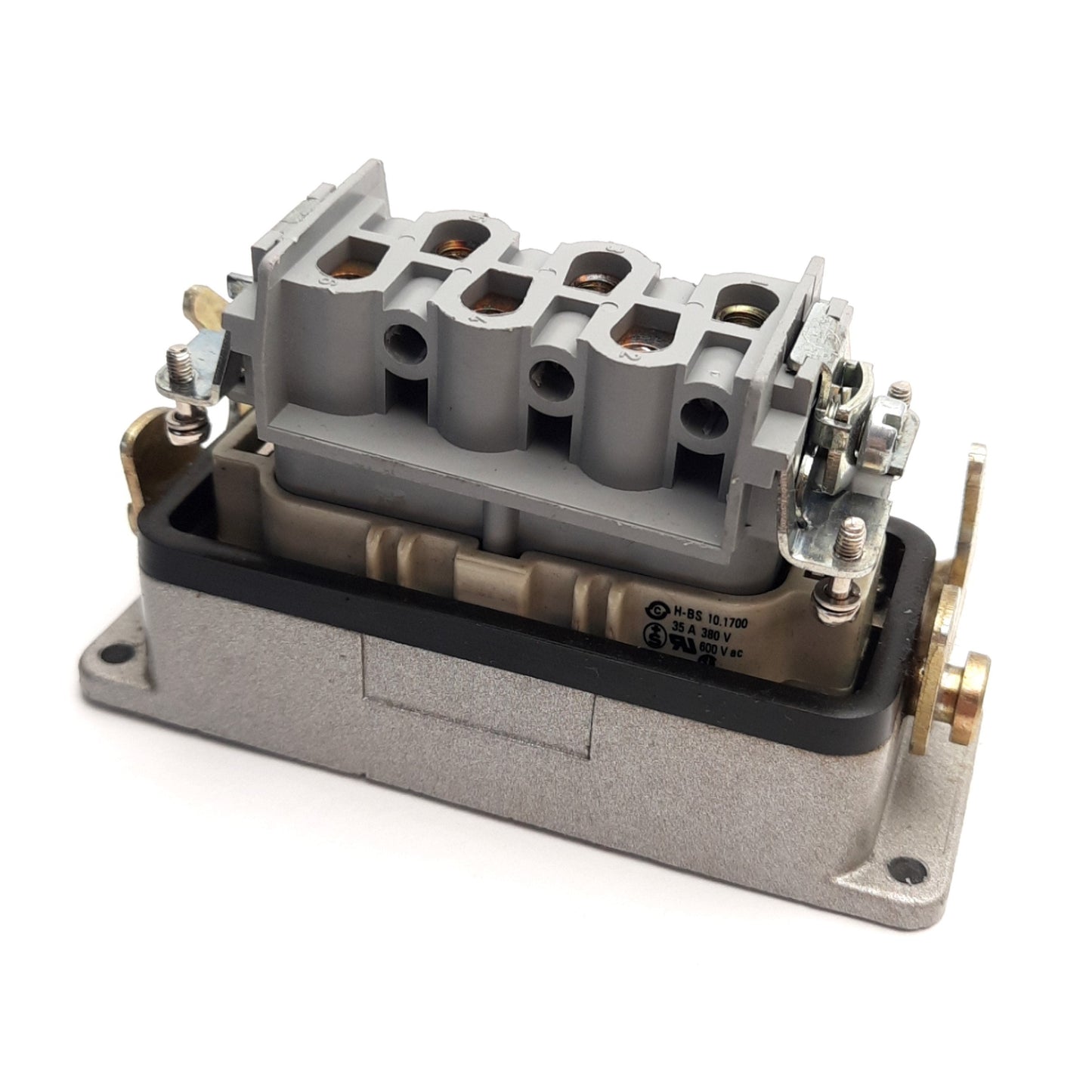 Used Harting H-BS 10.1700 / Han6HSB-bu Male & Female Connector w/ Housing, 6P + PE