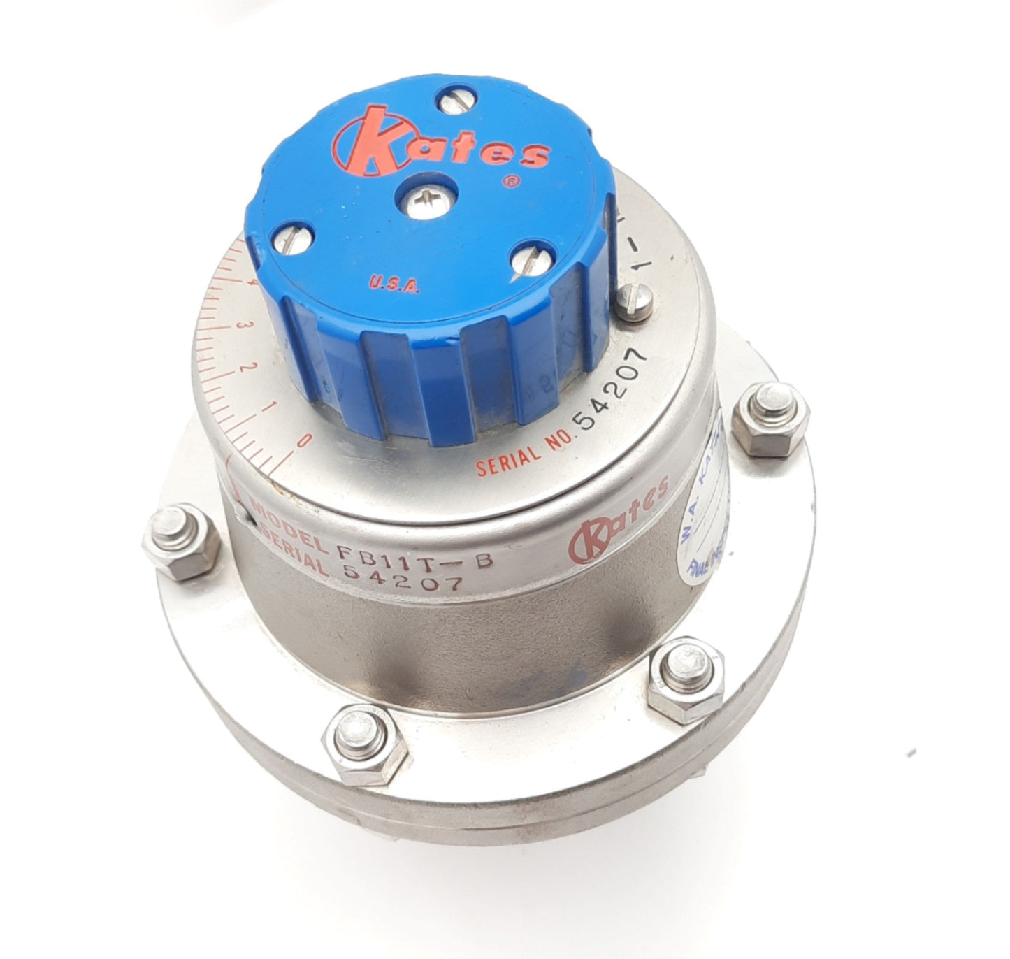 Used Kates FB11T-B Adjustable Flow Rate Controller 316SS 3/4FNPT 1-12GPM