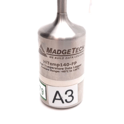 New MadgeTech HiTemp140-FP High Temperature Data Logger, 125000 Baud Rate, 12" Probe
