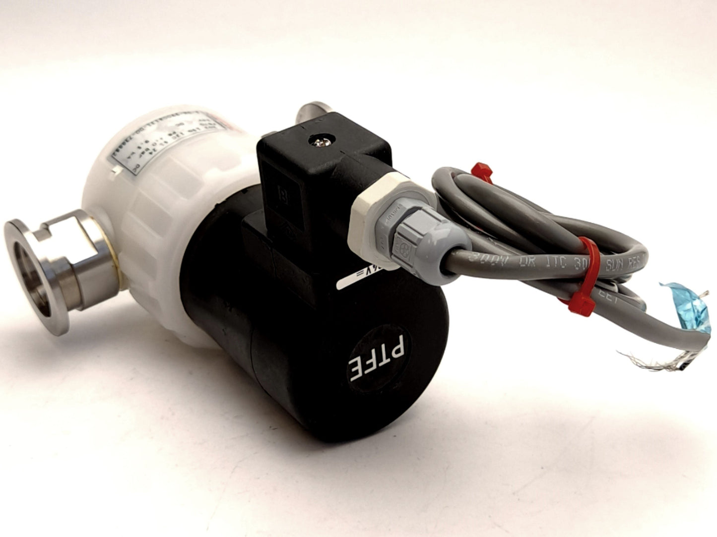 Used Vacuubrand 202 15D 120 51 24 Chemistry Solenoid Vacuum Isolation Valve, 1m Cable