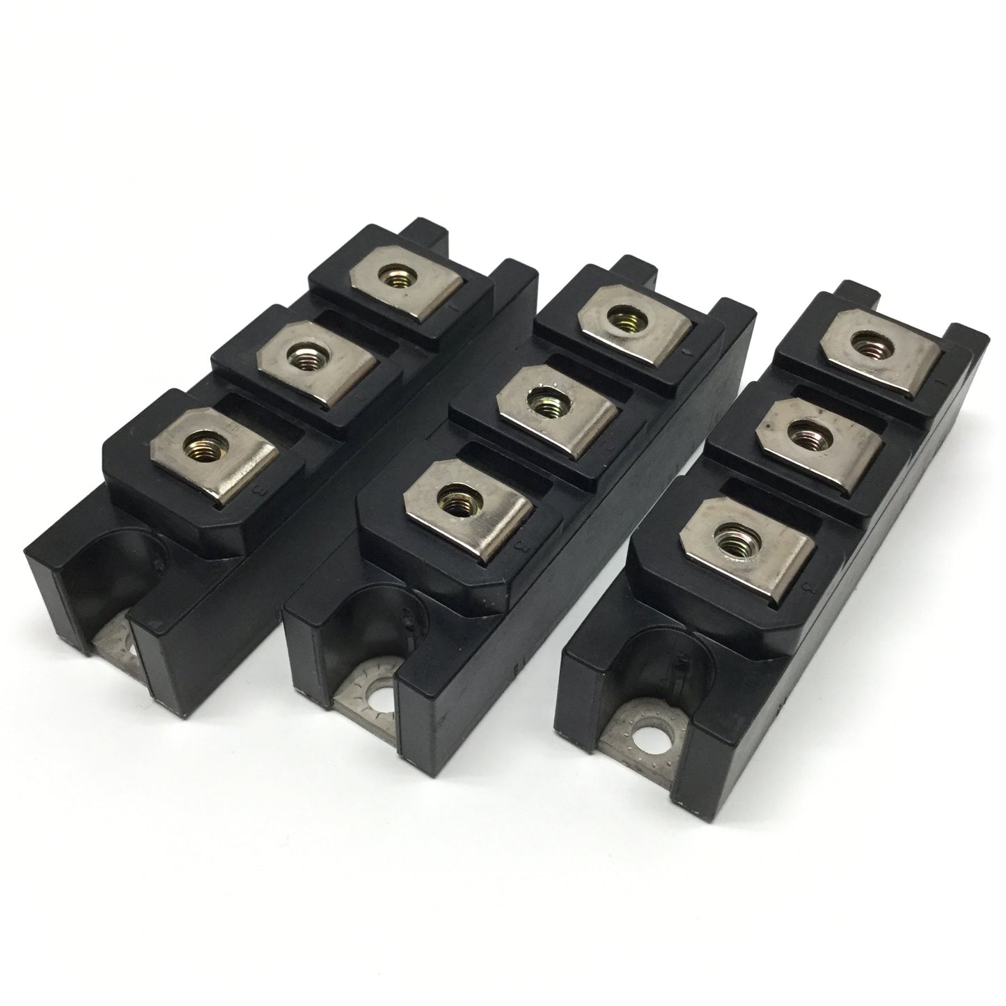 Used Lot of 3 Fuji 2RI00G-160 2-Pack Power Diode Modules, 1600VAC 100A Rating