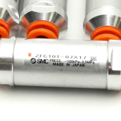 New – Open box Lot of 5 SMC ZFC101-07X17 Vacuum Filter, 1/4" P2C, 0.5 MPa Proof, -100 to 0kPa