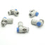 Used Lot of 5 SMC AS2211F-02-10S Flow Control Fitting, 10mm P2C, 1.5MPa Proof, 1MPa