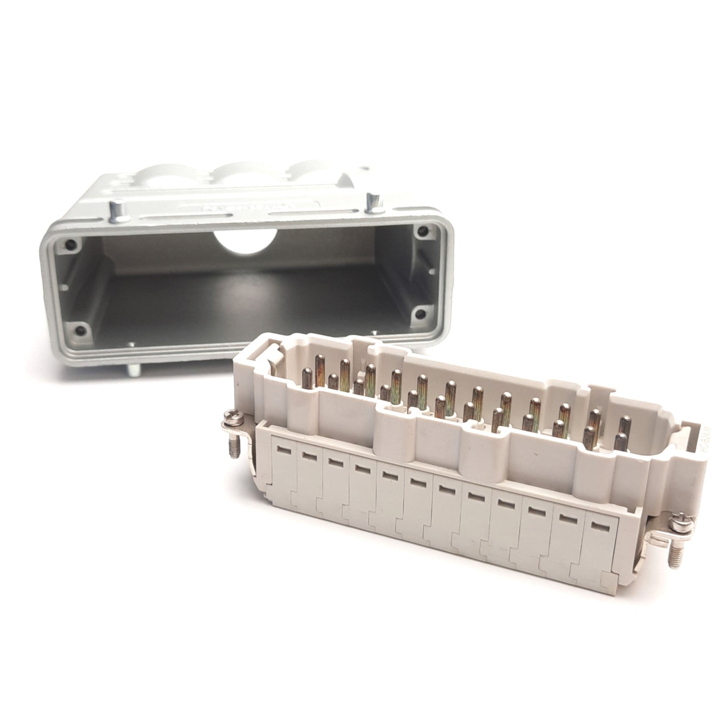 Used Phoenix Contact HC-B24-M Male HDC Insert w/ Housing 24-Pins+PE, 500V 16A