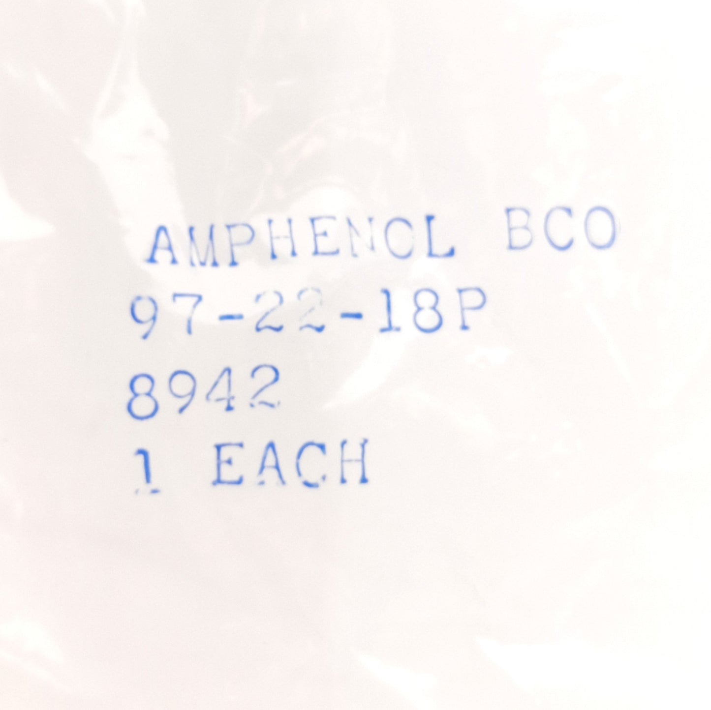 New Lot of 3 Amphenol 97-22-18P Circular MIL Spec Tools & Hardware Connector, 8-Pole