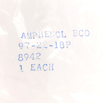 New Lot of 3 Amphenol 97-22-18P Circular MIL Spec Tools & Hardware Connector, 8-Pole