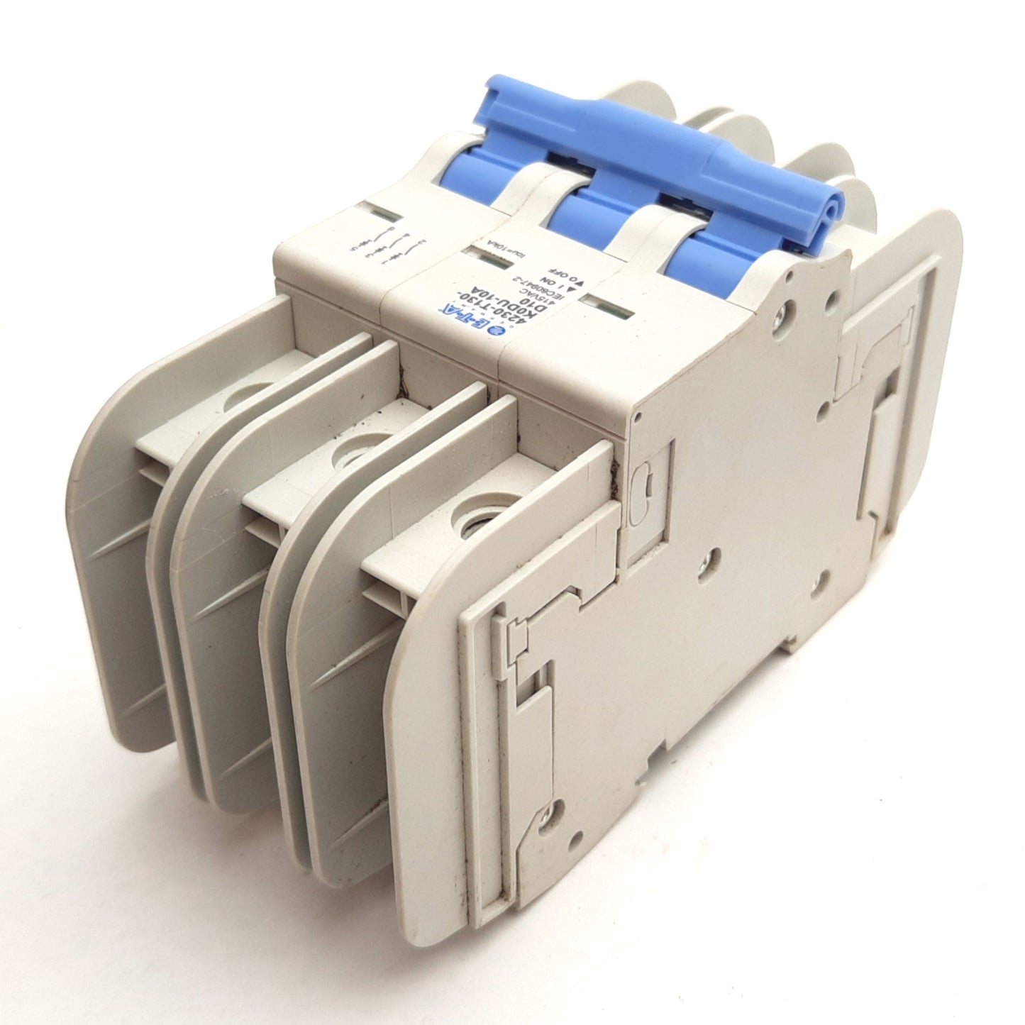 Used ETA 4230-T130-K0DU-10A Circuit Breaker, 3-Pole, D-Curve, Rating: 10A 415VAC