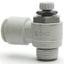 Used Lot of 4 SMC AS3211F-N03-12S Flow Control Fitting, 12mm P2C, 3/8" NPT, 1 MPa