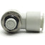 Used Lot of 4 SMC AS3211F-N03-12S Flow Control Fitting, 12mm P2C, 3/8" NPT, 1 MPa