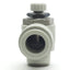 Used Lot of 4 SMC AS3211F-N03-12S Flow Control Fitting, 12mm P2C, 3/8" NPT, 1 MPa
