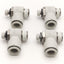 Used Lot of 4 SMC AS3211F-N03-12S Flow Control Fitting, 12mm P2C, 3/8" NPT, 1 MPa