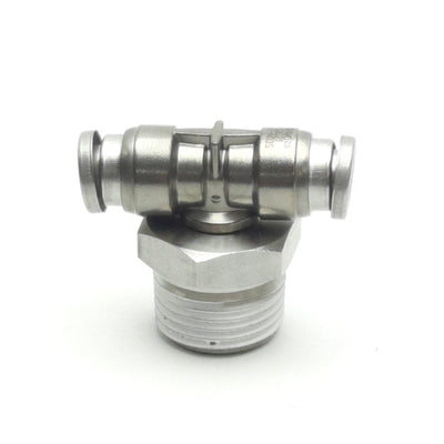 New SMC KQG2T07-N03S Stainless Steel Fitting, 3/8" NPT, 1/4" OD, -100kPa to 1MPa