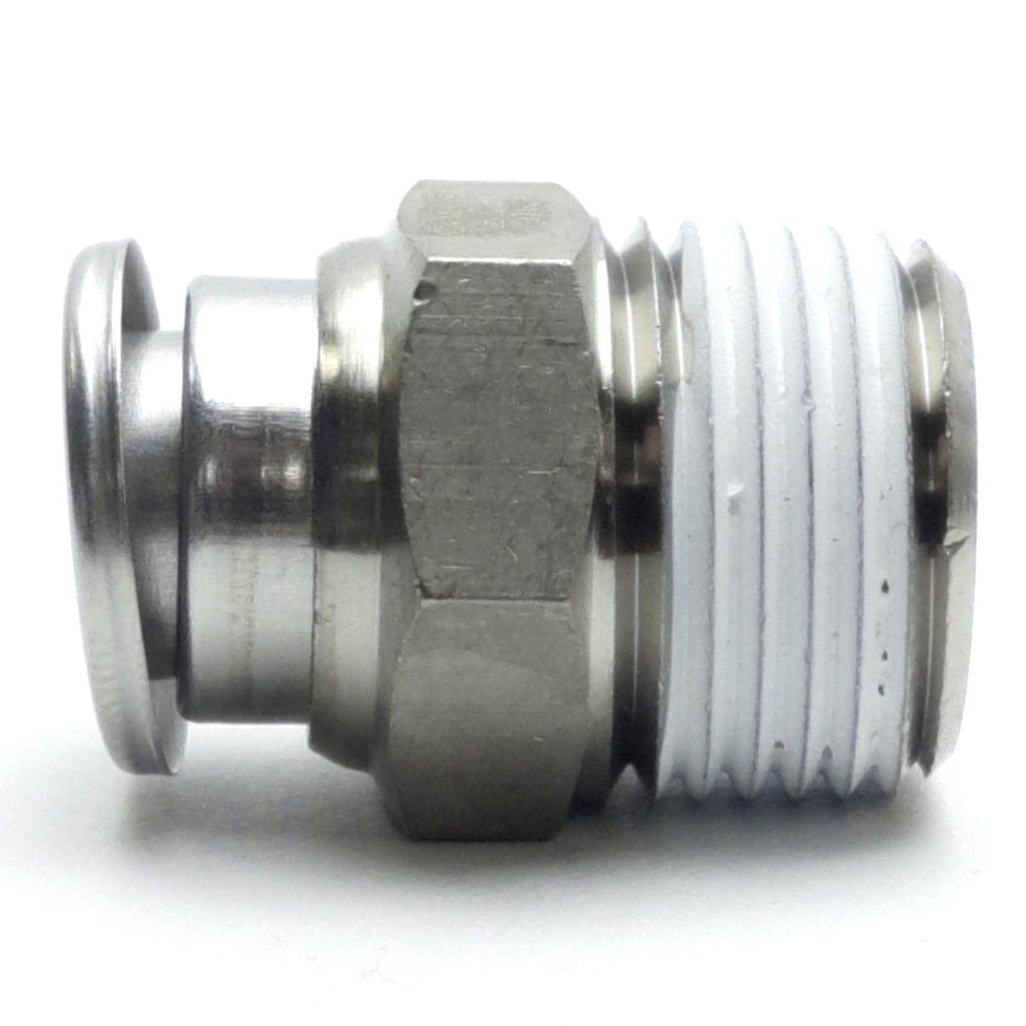 New – Open box Lot of 3 SMC KQB2H11-N03S Stainless Steel Fitting, 3/8" NPT, 3/8" OD, 1 MPa Max