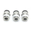 New – Open box Lot of 3 SMC KQB2H11-N03S Stainless Steel Fitting, 3/8" NPT, 3/8" OD, 1 MPa Max