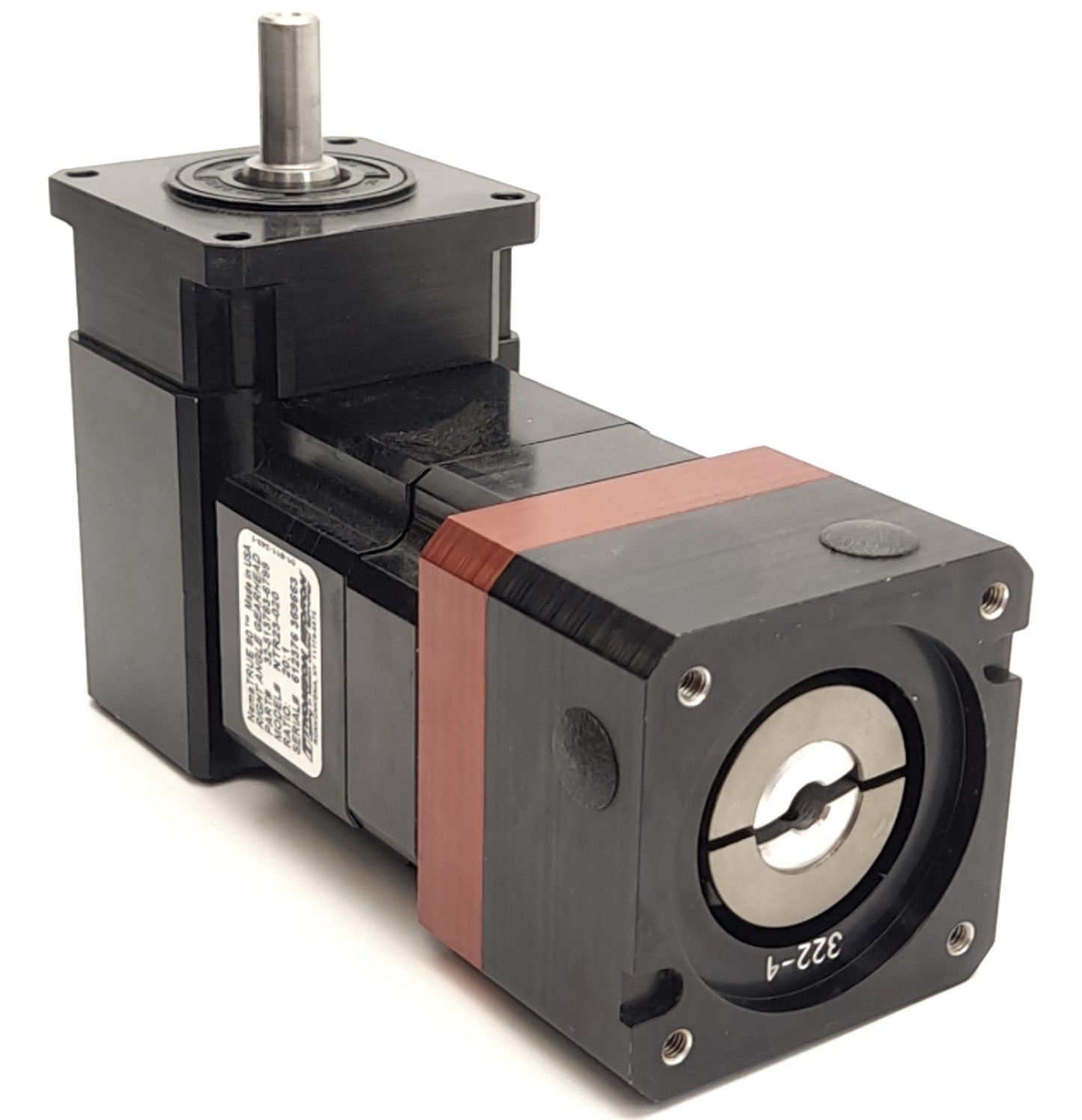 Used Thomson Micron NTR23-020 Right Angle Gearhead 20:1 15arc/min 6mm Input 9mm Shaft