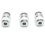 New – Open box Lot of 3 SMC KQG2S07-N02S Stainless Steel Fitting, 1/4" NPT, 1/4" OD, 1 MPa Max